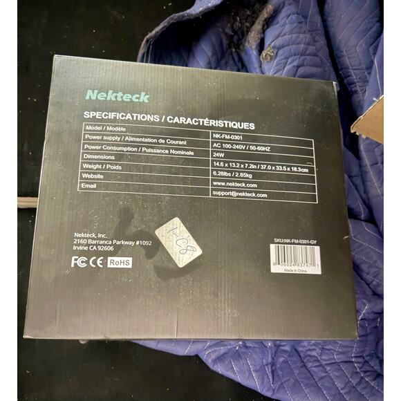 New In Box! Nekteck Shiatsu Foot Massager with Heat, Adjustable Air Compression - Picture 5 of 6